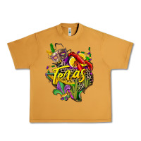 Peanut Butter texas map mardi gras Urban Heavy Tee - CowGirlArtShop