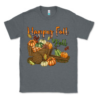 Charcoal Heather Happy Fall Y'all Classic Tee - texasbilliewilder