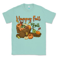 Seafoam Happy Fall Y'all Classic Tee - texasbilliewilder