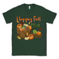 Sports Green Happy Fall Y'all Classic Tee - texasbilliewilder