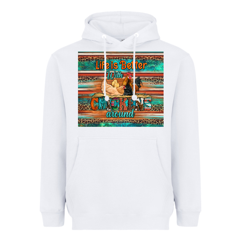 Life Is Better With Chickens Around Chicken Coop Heavyweight Hoodie by Artiststas | Teevron