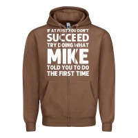 Chestnut mike gift name personalized birthday funny christmas joke Zipper Hoodie - minhPixels
