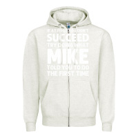 Oatmeal Heather mike gift name personalized birthday funny christmas joke Zipper Hoodie - minhPixels