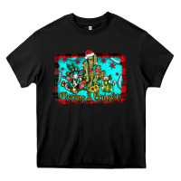 Black merry & bright Heavy Core Tee - JahusDesignShop