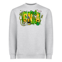 Heather Grey St. Patricks Day Cna Heavyweight Sweatshirt - CowhideDigitalArt