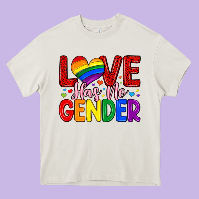 Love Has No Gender Heavy Core Tee Designed By Artiststas