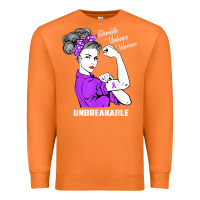 Carrot Domestic Violence Warrior Unbreakable Awareness Gift Premium Sweatshirt - minhPixels