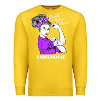 Lemon Domestic Violence Warrior Unbreakable Awareness Gift Premium Sweatshirt - minhPixels