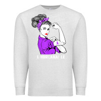 Oatmeal Heather Domestic Violence Warrior Unbreakable Awareness Gift Premium Sweatshirt - minhPixels