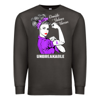 Smoke Domestic Violence Warrior Unbreakable Awareness Gift Premium Sweatshirt - minhPixels