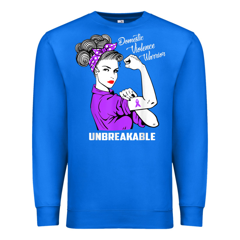 Domestic Violence Warrior Unbreakable Awareness Gift Premium Sweatshirt by minhPixels | Teevron