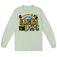 Matcha Lucky dog St. Patrick's Day Long Sleeve Tee - CowGirlArtShop