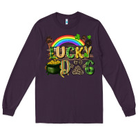 Plum Lucky dog St. Patrick's Day Long Sleeve Tee - CowGirlArtShop