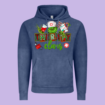 Therapy Claus Vintage Hoodie Designed By Cowgirlartshop