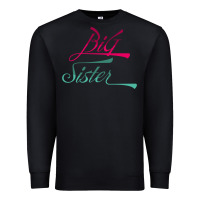 Black Big Sister love Big Sis Gift ba Premium Sweatshirt - minhPixels