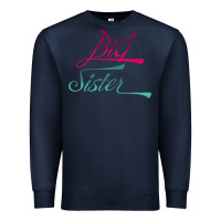 Navy Big Sister love Big Sis Gift ba Premium Sweatshirt - minhPixels