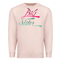 Pale Pink Big Sister love Big Sis Gift ba Premium Sweatshirt - minhPixels