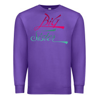 Purple Big Sister love Big Sis Gift ba Premium Sweatshirt - minhPixels