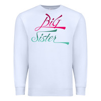 White Big Sister love Big Sis Gift ba Premium Sweatshirt - minhPixels