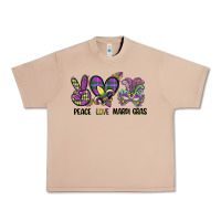 Burro peace love mardi gras Urban Heavy Tee - CowGirlArtShop