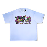 Grape Ice peace love mardi gras Urban Heavy Tee - CowGirlArtShop