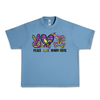Peace Love Mardi Gras Urban Heavy Tee | Teevron