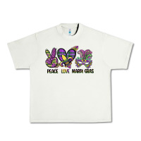 Pistachio peace love mardi gras Urban Heavy Tee - CowGirlArtShop