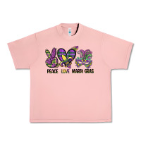 Salmon peace love mardi gras Urban Heavy Tee - CowGirlArtShop