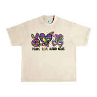 Sandshell peace love mardi gras Urban Heavy Tee - CowGirlArtShop