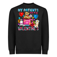 Black My Patients is Valentines Heavyweight Sweatshirt - CowhideDigitalArt