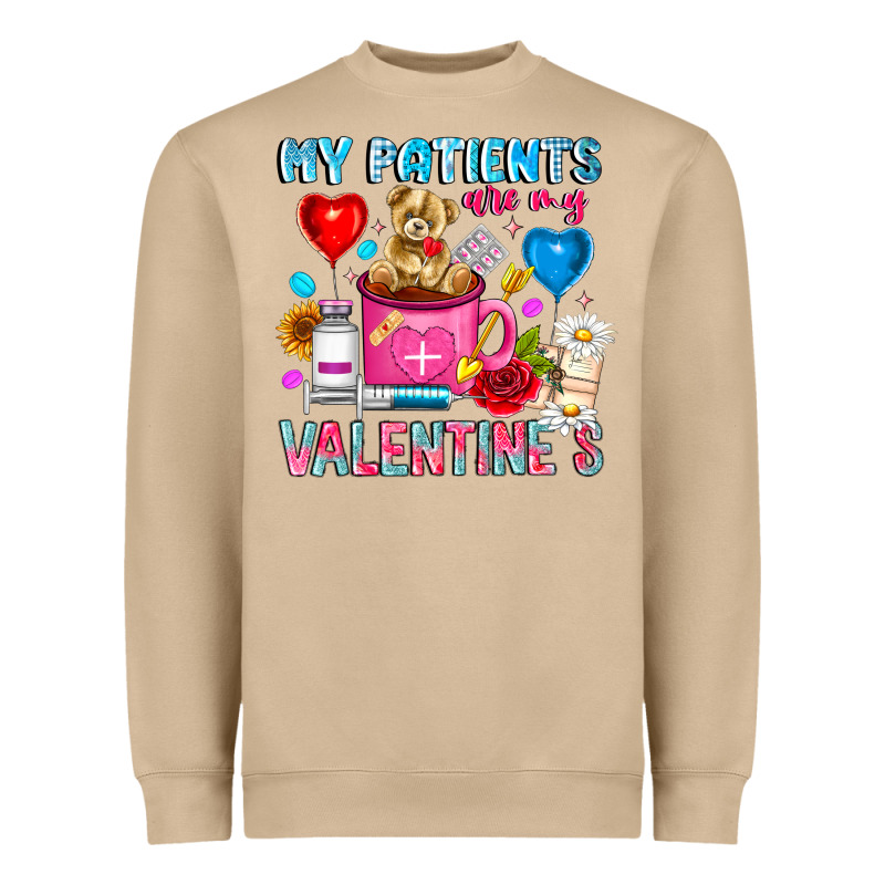 My Patients Is Valentines Heavyweight Sweatshirt by CowhideDigitalArt | Teevron