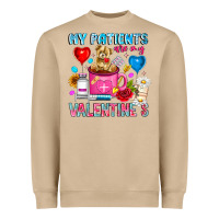 Mushroom My Patients is Valentines Heavyweight Sweatshirt - CowhideDigitalArt