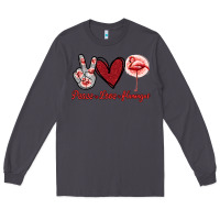 Smoke Peace Love Flamingo Long Sleeve Tee - Jasminsmagicworld