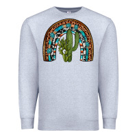 Heather Grey revize cactus gemstone rainbow Premium Sweatshirt - Artiststas