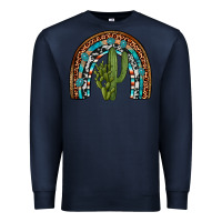 Navy revize cactus gemstone rainbow Premium Sweatshirt - Artiststas