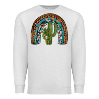 Oatmeal Heather revize cactus gemstone rainbow Premium Sweatshirt - Artiststas