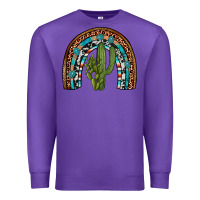Purple revize cactus gemstone rainbow Premium Sweatshirt - Artiststas