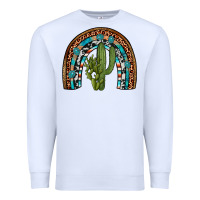 White revize cactus gemstone rainbow Premium Sweatshirt - Artiststas