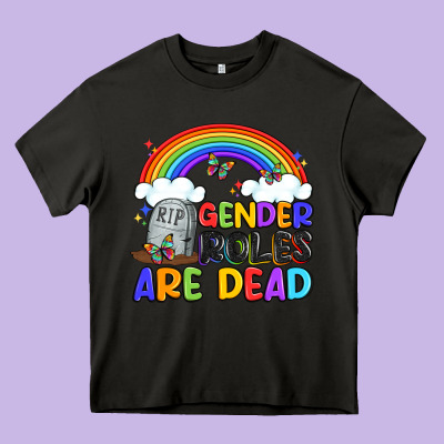 Gender Roles Are Dead Heavy Core Tee Designed By Artiststas