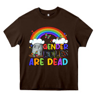 Chocolate Brown gender roles are dead Heavy Core Tee - Artiststas