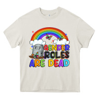 Cream gender roles are dead Heavy Core Tee - Artiststas