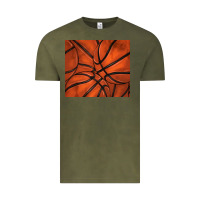 Vintage Olive distressed basketball pattern Vintage Tee - TumblerDesignByShophia