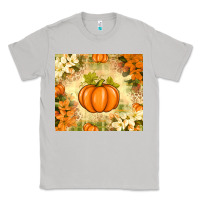 Moon Dust Fall Pumpkins with Flowers Classic Tee - texasbilliewilder