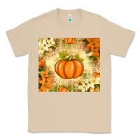 Mushroom Fall Pumpkins with Flowers Classic Tee - texasbilliewilder
