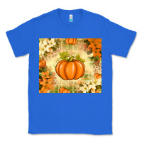 Fall Pumpkins With Flowers Classic Tee | Teevron