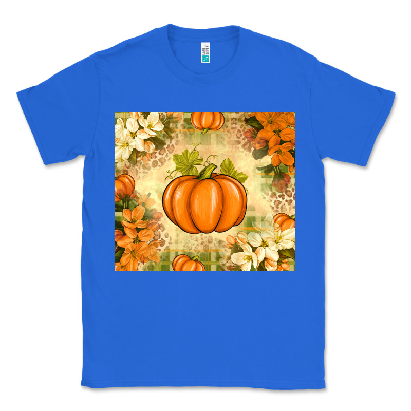 Fall Pumpkins With Flowers Classic Tee by texasbilliewilder | Teevron