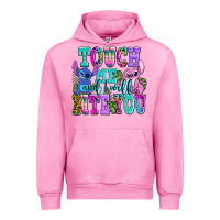 Fuchsia Pink touch me and i will bite Urban Hoodie - AdoDesignShop