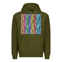 Army Green dna seamless pattern Premium Hoodie - BundleAndBundleShop