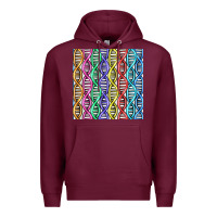 Burgundy dna seamless pattern Premium Hoodie - BundleAndBundleShop