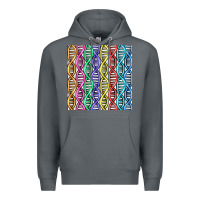 Rock dna seamless pattern Premium Hoodie - BundleAndBundleShop